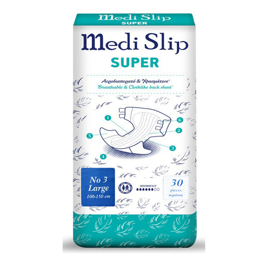 Inkontinenzwindeln Medi Slip Super für Erwachsene Größe M/L/XL